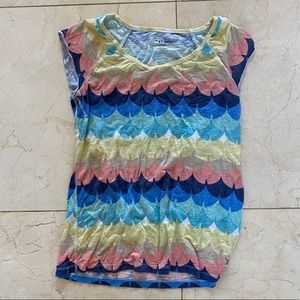 Chip and Pepper Multicolored Tee Sz Small